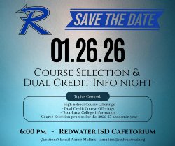 Dual Credit Course Selection Night Flyer